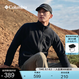 Columbia哥伦比亚户外男子舒适运动保暖柔软抓绒衣休闲外套AE3039 010 黑色 S(170/92A)
