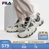 斐乐（FILA）官方男鞋猫爪鞋5代老爹鞋运动鞋鞋子休闲鞋 泡沫白/烟灰-AG 42