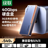绿联 M.2 NVMe/SATA固态硬盘盒 Type-C3.2移动硬盘盒 外接SSD机械硬盘盒子 适用笔记本电脑苹果16平板 M.2 NVMe【英特尔芯片】40Gbps