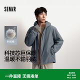 森马（Semir）王安宇同款棉服男发热科技棉外套三防25冬保暖棉衣109725112104