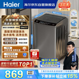 海尔（Haier）全自动波轮洗衣机10公斤大容量  直驱变频 6键自编程 国家补贴京东自营 家用租房 EB100B32Mate1
