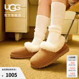 UGG秋季女士时尚舒适茸茸毛圈口平底休闲乐福鞋懒人毛毛鞋1119002 CHE | 栗色 40