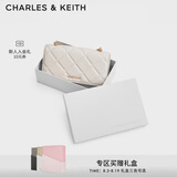 CHARLES&KEITH质感菱格链条小方包钱包斜挎包包女包七夕礼物送女友CK6-10680924