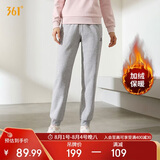 361°运动裤子女春季跑步宽松加绒休闲裤束脚长裤卫裤662344702D