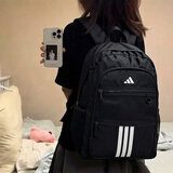 阿迪达斯（adidas）书包男包女包2026新款双肩包大学生电脑背包休闲书包大容量运动包 黑色/约15.6寸/大容量 MISC