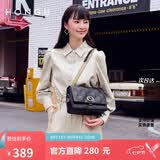 红谷女士包包女包时尚菱格链条单肩包牛皮斜挎包小方包七夕情人节礼物