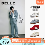 百丽（Belle）张凌赫张月同款方程式跑道赛车鞋薄款透气女鞋德训鞋E2L1DAM6 复古银+3CM【张凌赫/张月同款】 37 (235mm)
