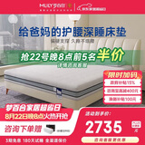 梦百合朗怡零压记忆棉床垫独袋弹簧双人席梦思床垫子1.8×2米软硬适中