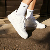 耐克NIKE七夕女空军一号AF1 运动鞋DD8959-100白37.5