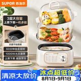 苏泊尔（SUPOR）电蒸锅 炖蒸煮一体 电煮锅 电火锅 家用多功能蒸包子锅 可定时电热锅 多用途锅 ZN23FK1568