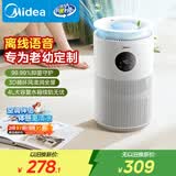 美的（Midea）【AI智能语音】无雾空气加湿器抗菌家用卧室落地静音母婴幼儿空调风扇清凉伴侣生日礼物SZY-W40S