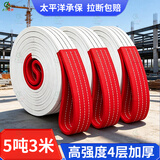 齐鲁安然吊装带吊车起重吊带工程加厚布吊绳国标5吨3米行车工业扁平吊装绳