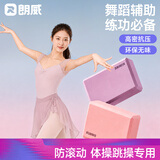 朗威瑜伽砖高密度防滑儿童舞蹈砖跳舞成人压腿辅助练功泡沫砖健身器材 香芋紫【一对装】 150克【入门版】