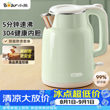 小熊（Bear）烧水壶 电热水壶 家用电水壶泡茶0涂层自动断电304不锈钢1.5L办公室开水壶 ZDH-H15L6
