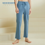 舒雅（Schiesser）男士家居裤纯棉睡裤简约纯色舒适长裤子E5/22803P 蓝色 XL