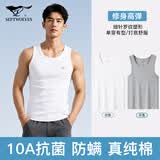 七匹狼【全新升级7A抑菌】纯棉背心男士高弹力运动吸汗透气2件装