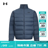 安德玛（Under Armour）UACore男子轻质运动休闲短款鸭绒羽绒服6010876 暴雨灰044 L 建议拍大一码