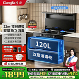 冈田(GangTa)集成灶一体式 蒸烤一体家用变频集成灶消毒柜蒸箱烤箱一体型独立蒸烤一体机 集成烹饪中心 畅销热卖【TC60】双层消毒 天然气12T