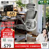 黑白调P2Pro二代人体工学椅电脑椅办公椅电竞椅子人工力学座椅4D腰托