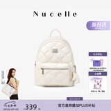 纽芝兰（NUCELLE）菱格飞马双肩包女旅行轻便背包大容量学生上课书包毕业生日礼物