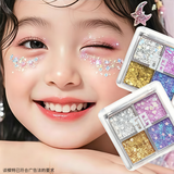 Dikalu四色亮片眼影超闪六一表演专用学生舞台彩妆亮晶晶贴片02
