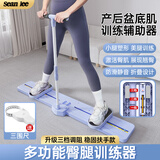 SEAN LEE盆底肌训练器滑雪机腿部锻炼拉伸器腿部训练机产后女美腿夹腿器 【升级款】紫（有扶手+送三围尺+3档调阻）适用新手