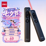 得力（deli）纽赛充电款激光翻页笔蓝牙/USB连接 教师用翻页笔PPT演讲笔投影遥控器无线演示笔 金属喷漆NS100-1