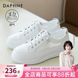 达芙妮 小白鞋女夏季新款运动鞋女夏透气网面女鞋休闲鞋子女ins潮板鞋女 白灰色-透气网面 38