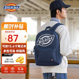 Dickies双肩背大学生通勤书包大容量初高中男电脑包旅行包2026新款海军蓝