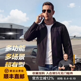 龙牙四代龙牙寒锋战术软壳夹克加强版立领户外休闲运动机能夹克外套男 极夜黑 S 170/92A 重125-145斤