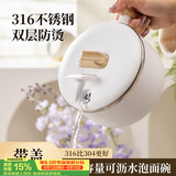 广意 316不锈钢泡面碗带盖学生饭盒餐盒上班族食堂1100ml GY8846