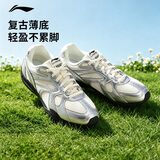 李宁菲林Retro丨德训鞋女秋冬季芭蕾风软底薄底鞋复古休闲鞋AGLV204