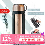 乐扣乐扣（LOCK&LOCK）保温壶304不锈钢保温保冷水壶户外露营旅行壶1.8L金色