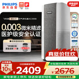 飞利浦（PHILIPS）【0.003微米精滤】空气净化器孕妇婴儿专用新房除甲醛除二手烟味螨尘病毒细菌花粉过敏原AC3998