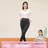 菇娘家灰色打底裤保暖连裤袜女秋冬加绒格雷裤光腿神器可外穿显瘦大码