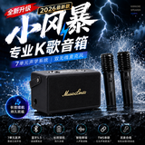 音极限2026新款高音质蓝牙音箱话筒一体自带声卡户外k歌麦克风音响家庭KTV唱歌全套设备低音炮电视乐器 官方直售｜小风暴｜黑｜双话筒