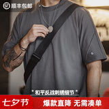 马登工装 美式休闲7A抗菌速干短袖T恤男夏宽松运动透气廓形反战打底衫 陨石灰 【男装男生/高级感/宽松/山系/硬汉/凉感t桖/痞帅/半截袖】 2XL