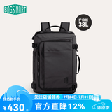BAGSMART双肩包随行仓背包男士旅行出差通勤商务大容量多功能电脑包书包女 经典黑（扩容版 38L）