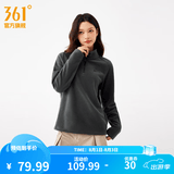 361°运动卫衣男春季加绒开衫摇粒绒保暖立领户外拉链套头卫衣女 【女款】静谧灰 3XL