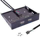 魔羯（MOGE）MC20023 USB2.0前置面板 软驱位 usb3.0扩展卡 9针/10Pin转2口usb2.0转接