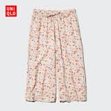优衣库花式RELACO七分裤/宽腿女装休闲裤裤子26春夏新款484119 21 浅橙色 XL