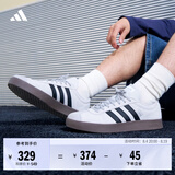 adidas「T头鞋」VL COURT CLASSIC板鞋德训鞋男女阿迪达斯轻运动 浅灰/黑色/金属银   42