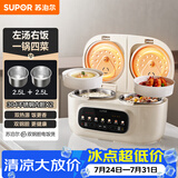 苏泊尔（SUPOR）2.5+2.5L大容量 智能多功能 0涂层电饭煲电饭锅煮饭锅 24H预约 SF25TC1062控制