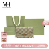 VANESSA HOGAN VH女包山茶花信封包轻奢老花链条小包单肩斜挎包七夕礼物送女友
