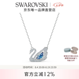 施华洛世奇（SWAROVSKI）【七夕情人节礼物】Swan优雅天鹅项链女吊坠轻奢送女友老婆女 125周年蓝色5533397