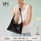 VANESSA HOGAN VH女包冉冉hobo包通勤手提包油蜡牛皮斜挎单肩包生日礼物送女友