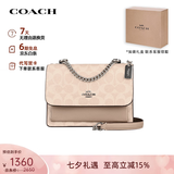 蔻驰（COACH）【品牌直供】女包风琴单肩斜挎链条包礼物女生日送女友礼物 【小号】奶茶色 CW206 SVPWH