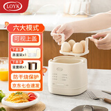 LOYK德国煮蛋器蒸蛋器全自动迷你小型煮鸡蛋神器智能定时蒸蛋器自动断电2025款多功能温泉蛋煮蛋神器 单层  米白色【标准款】六大模式