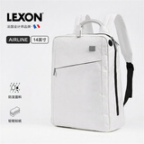 乐上（LEXON）双肩包14英寸笔记本电脑包书包泰维克纸环保旅行包时尚背包白色