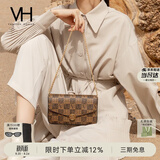 VANESSA HOGAN VH女包山茶花信封包轻奢老花链条小包单肩斜挎包七夕礼物送女友